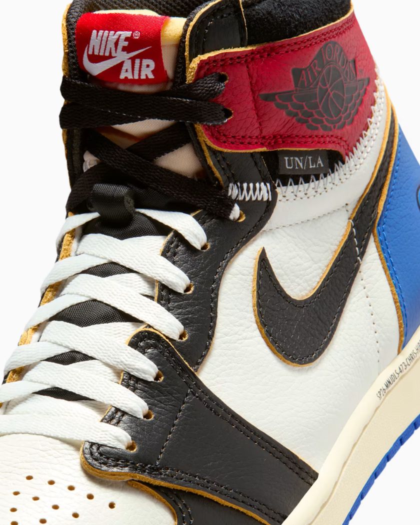 Air Jordan 1 Retro High OG SP Fragment x Union LA Varsity Red Sport Royal
