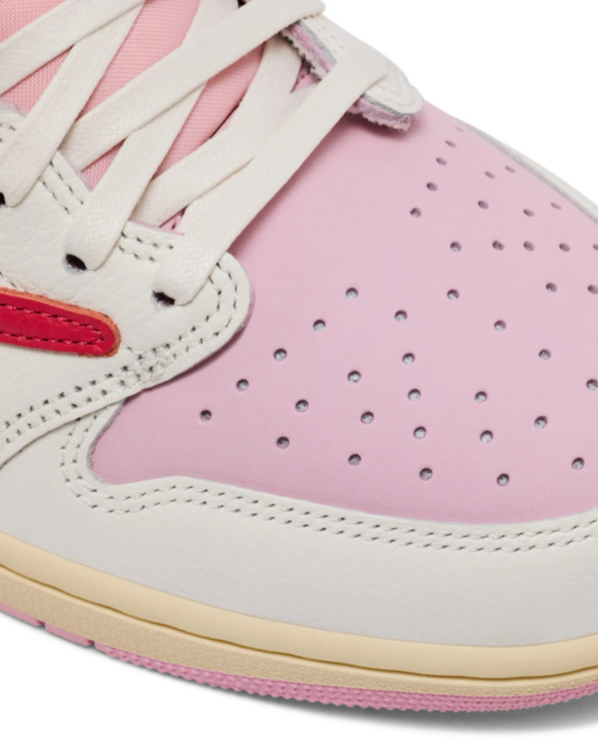 Air Jordan 1 Retro Low OG SP Travis Scott Sail Tropical Pink