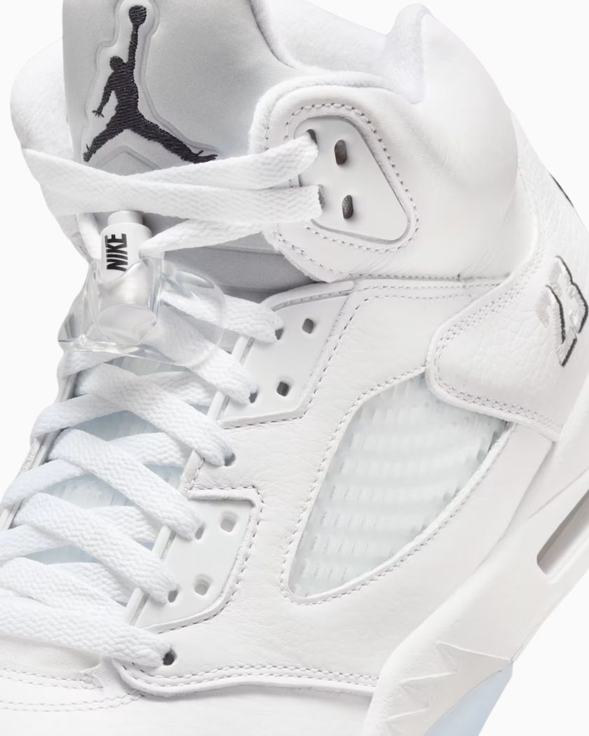 Air Jordan 5 Retro White Metallic