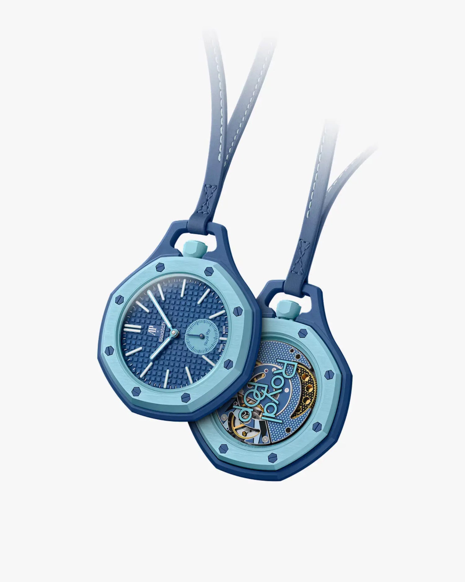 オーデマピゲx Swatch スウォッチ Pop 懐中時計ランバブルー Audemars Piguet x Swatch Royal Pop Làn Ba