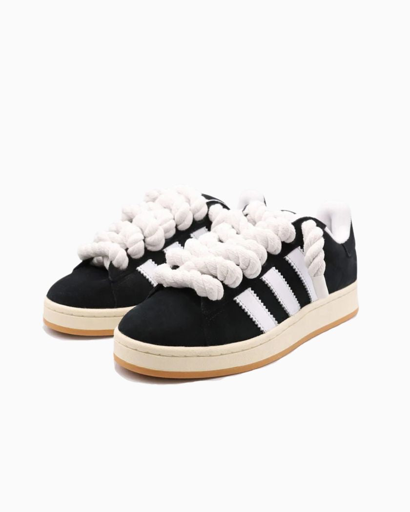 Adidas Campus 00s Black Rope Laces White