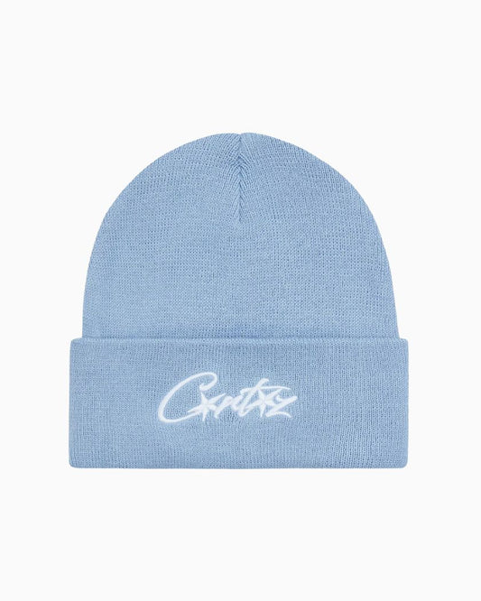 Corteiz Allstarz Folded Beanie Blue