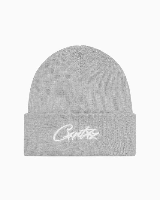 Corteiz Allstarz Folded Beanie Grey