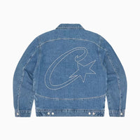 Corteiz C-Star Denim Trucker Jacket Blue
