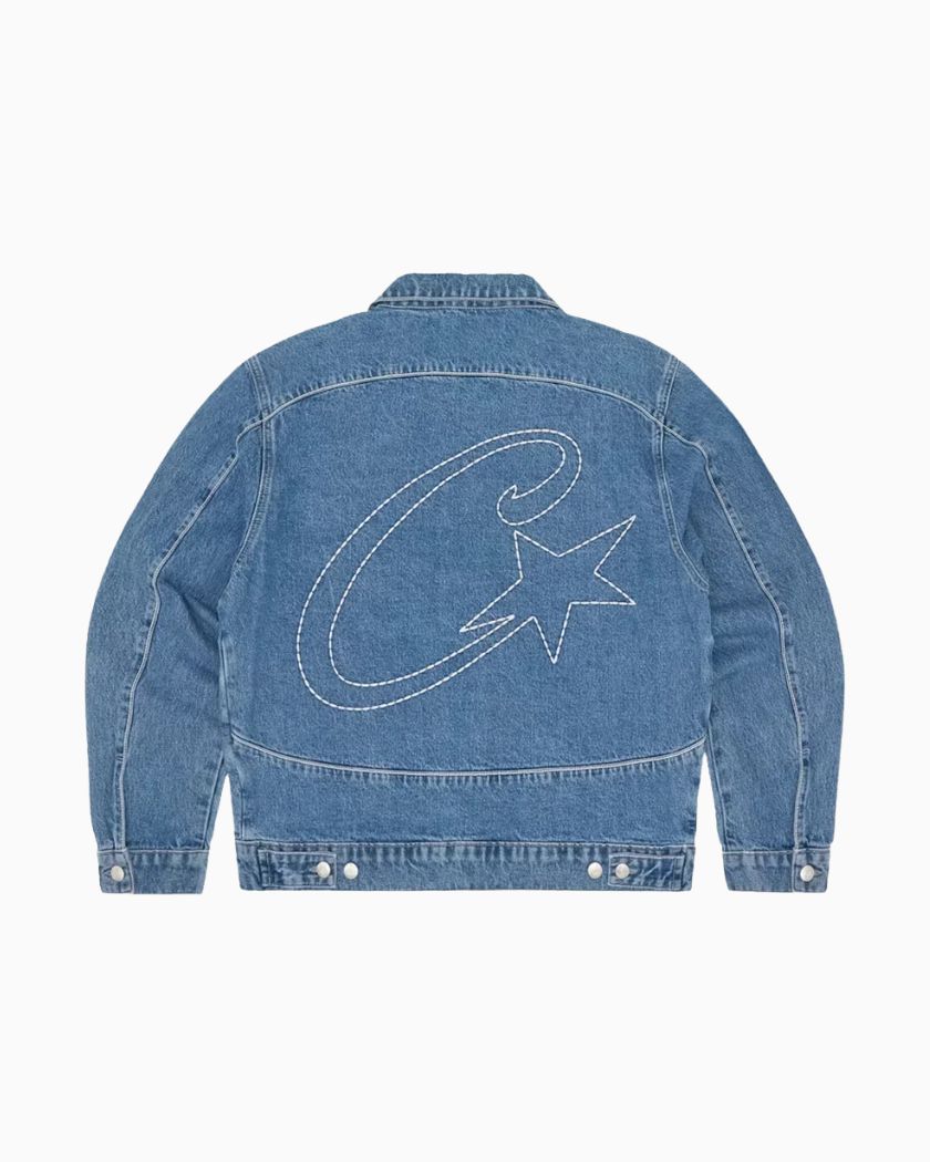 Corteiz C-Star Denim Trucker Jacket Blue