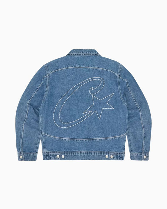 Corteiz C-Star Denim Trucker Jacket Blue