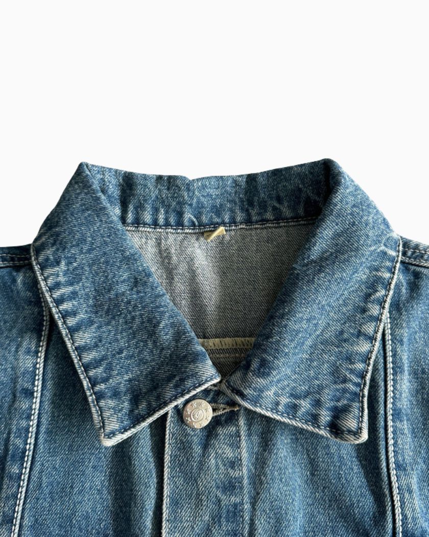 Corteiz C-Star Denim Trucker Jacket Blue
