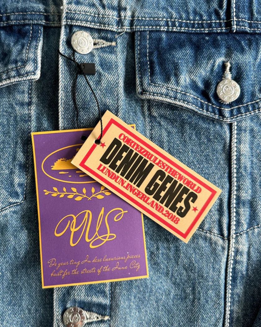 Corteiz C-Star Denim Trucker Jacket Blue