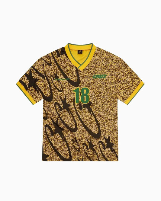 Corteiz Carni Stellations Football Jersey Yellow