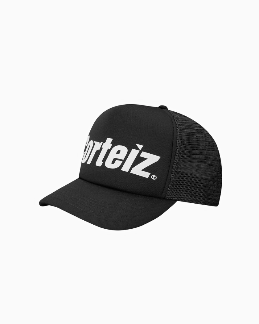 Corteiz Rental Trucker Hat Black