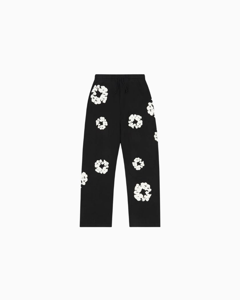 Denim Tears Cotton Wreath Baggy Sweatpants Black