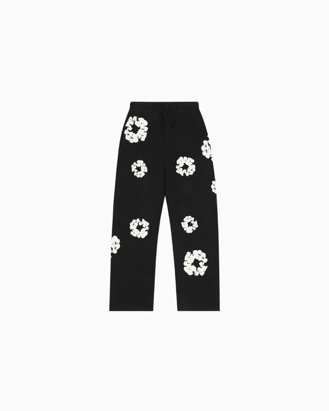 Denim Tears Cotton Wreath Baggy Sweatpants Black