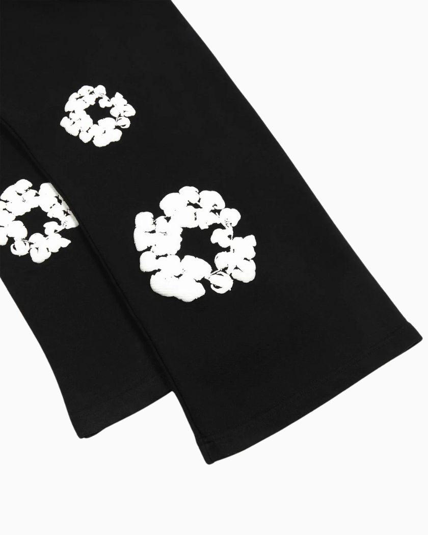 Denim Tears Cotton Wreath Baggy Sweatpants Black