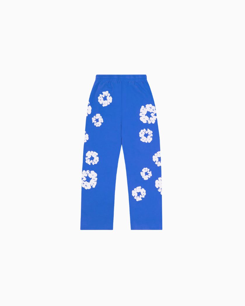 Denim Tears Cotton Wreath Baggy Sweatpants Blue