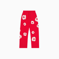 Denim Tears Cotton Wreath Baggy Sweatpants Red