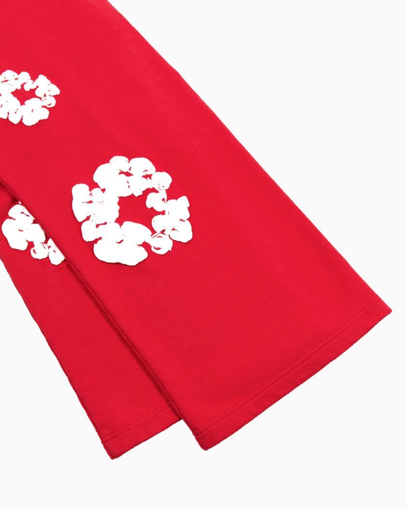 Denim Tears Cotton Wreath Baggy Sweatpants Red