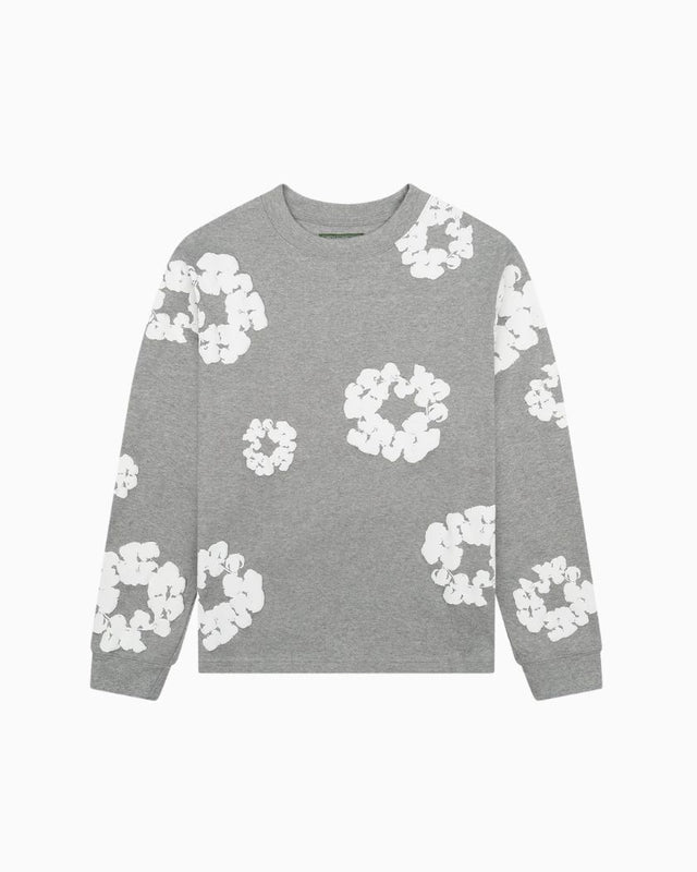 Denim Tears Cotton Wreath Long Sleeve Grey