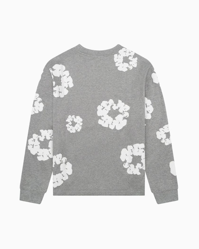 Denim Tears Cotton Wreath Long Sleeve Grey