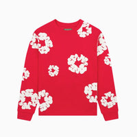 Denim Tears Cotton Wreath Long Sleeve Red