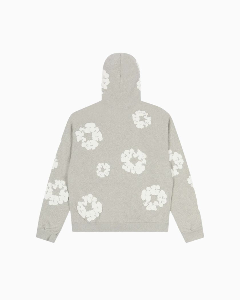 Denim Tears Cotton Wreath Zip Hoodie Grey