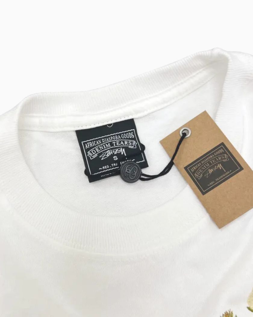 Denim Tears x Stussy Annie Lee Artist Tee White