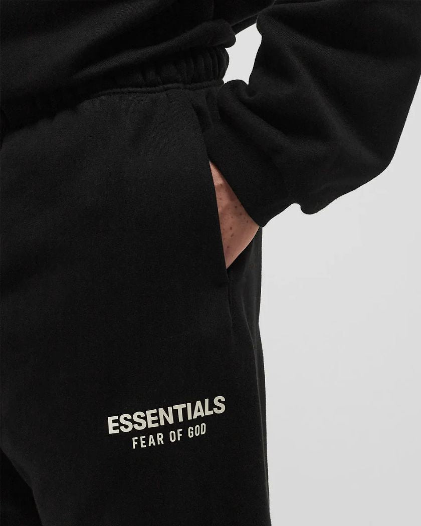Fear Of God Essentials Sweatpants Fleece Black White