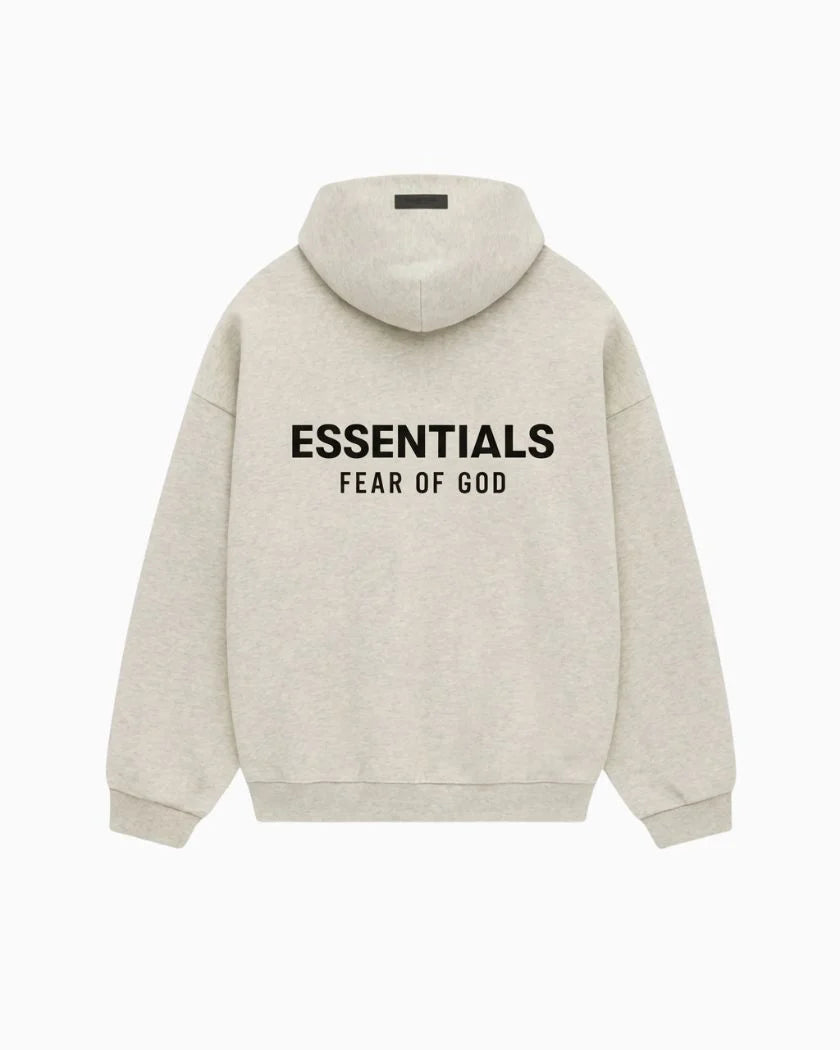 Fear of God Essentials Hoodie Light Oatmeal Kids
