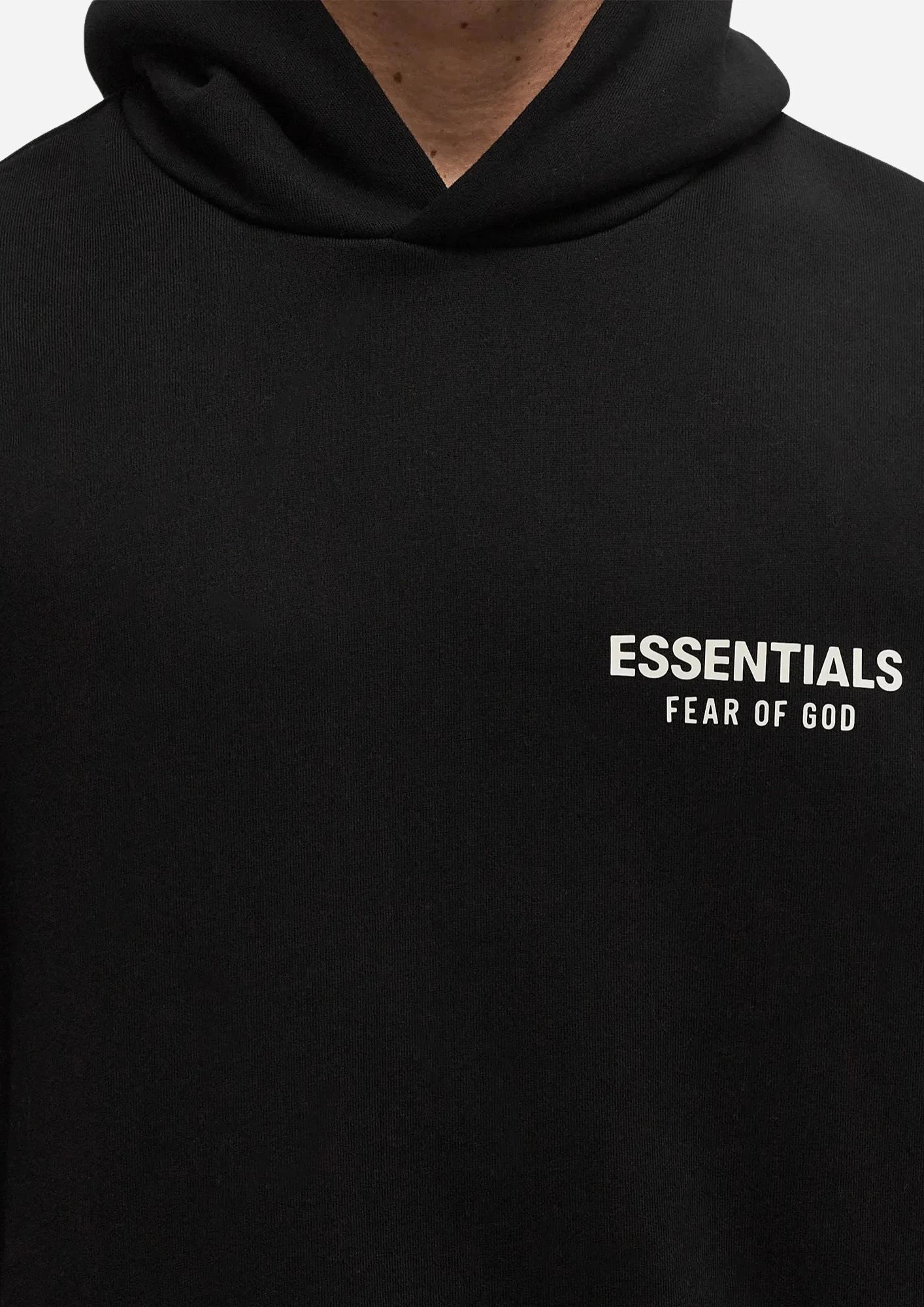Fear of God Essentials Hoodie Fleece Black (FW24)