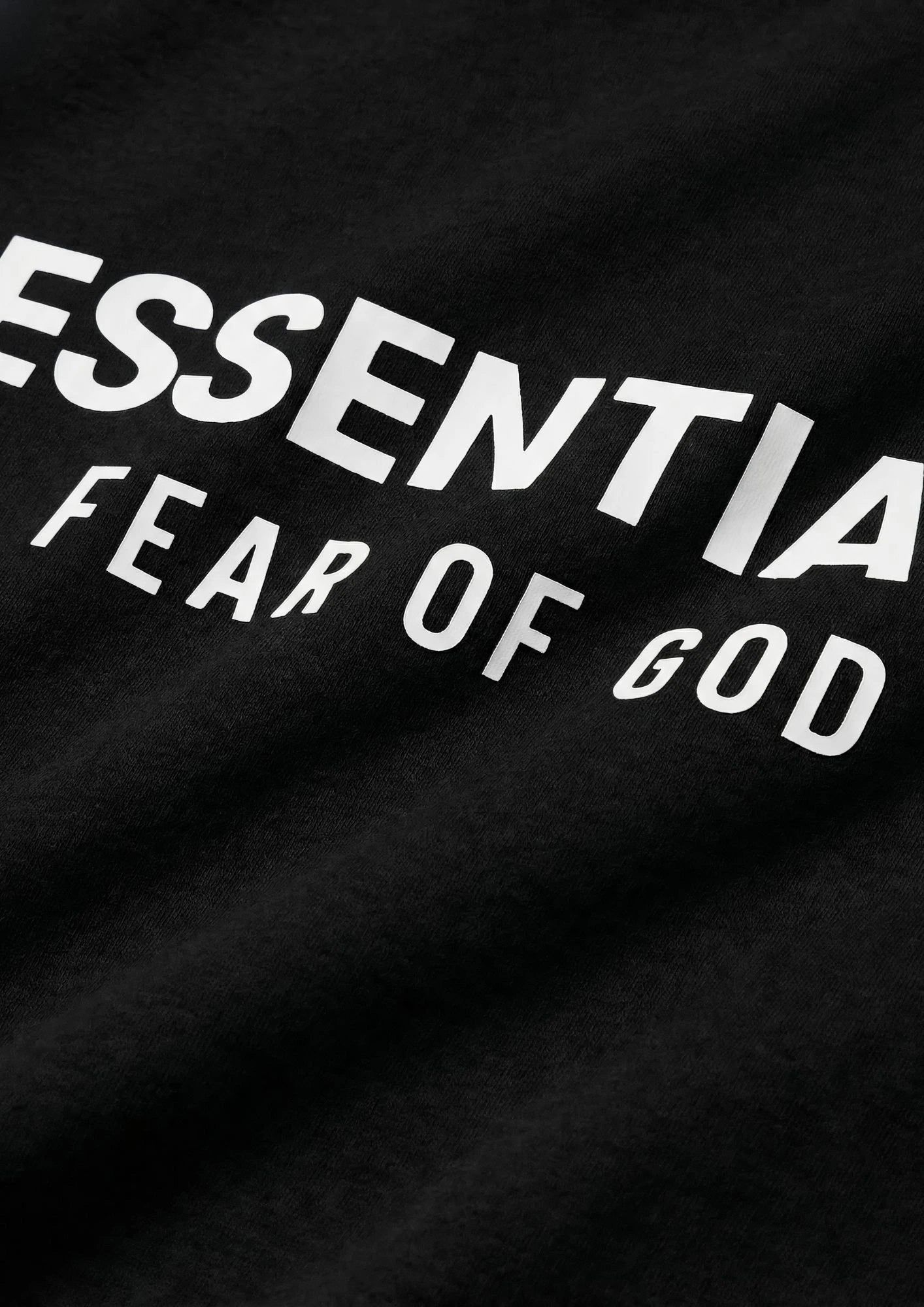 Fear of God Essentials Hoodie Fleece Black (FW24)