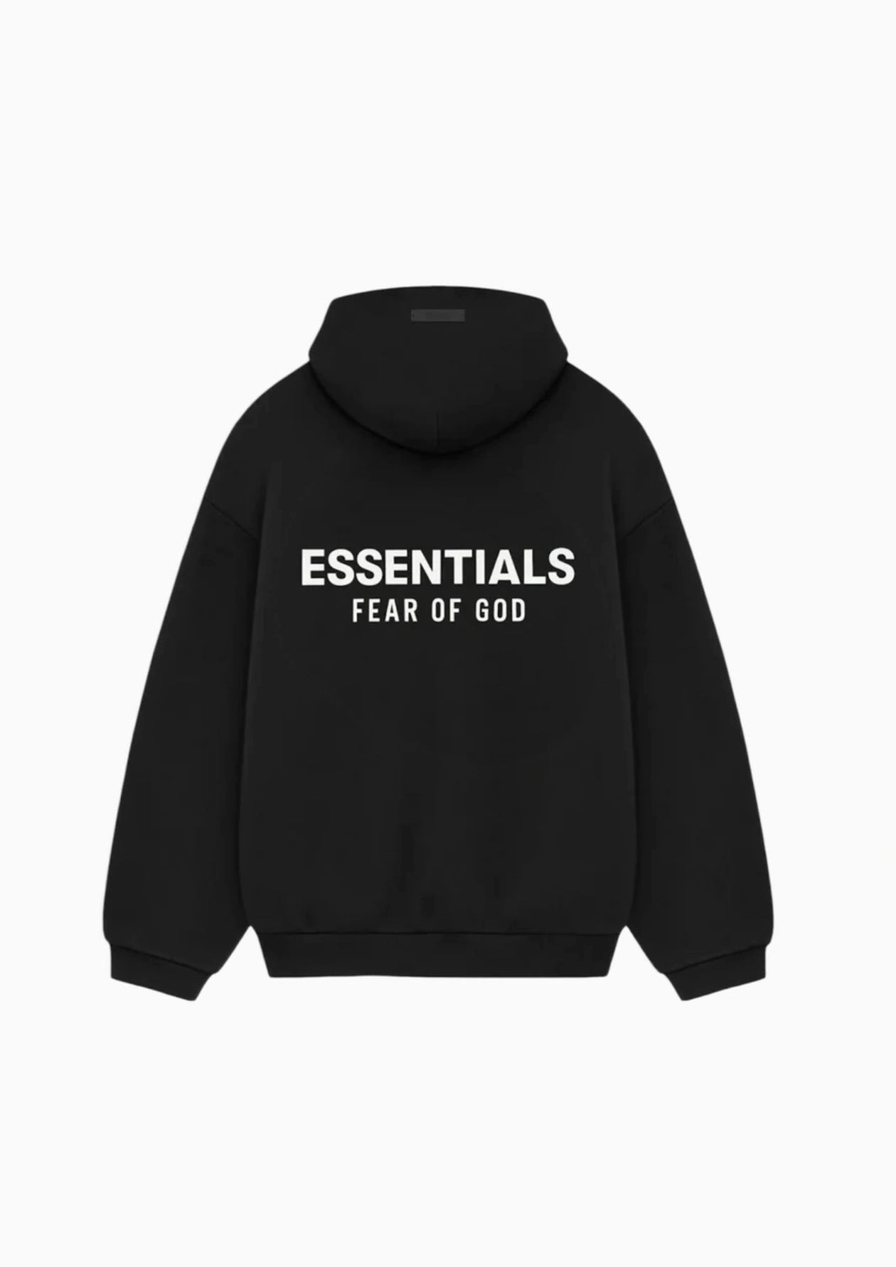 ESSENTIALS FEAR OF GOD ブラックフーディ Fear of God Essentials Hoodie Fleece Black (FW24)
