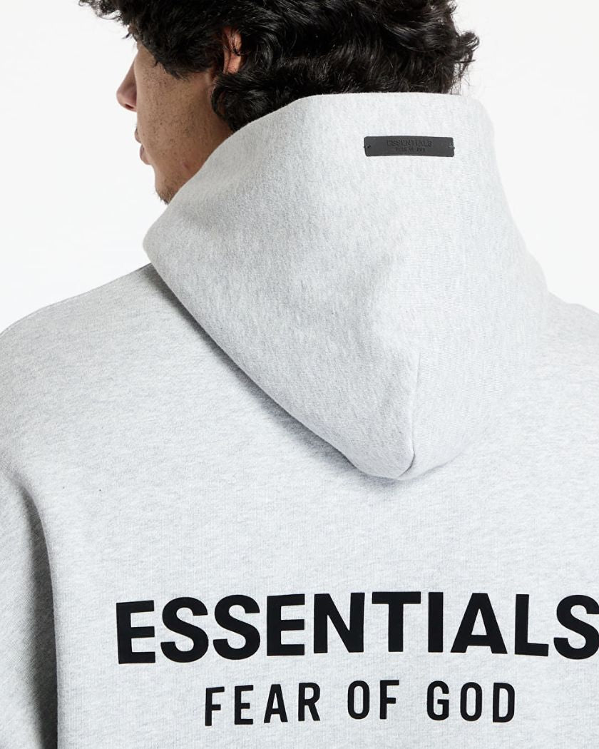 ESSENTIALS FEAR OF GOD フーディ グレー Fear of God Essentials Hoodie Fleece Light Heather Gray