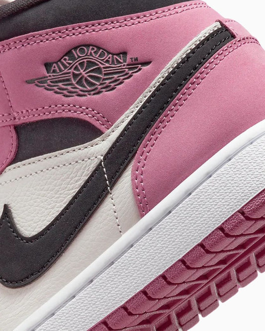 Air Jordan 1 Mid Light  Mulberry