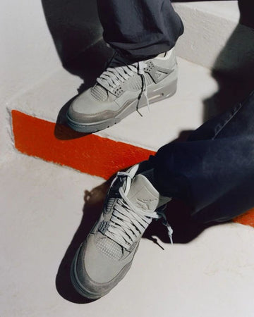 Retro Red Cement On Feet Air Jordan Retro SE Paris Olympics Wet Cement