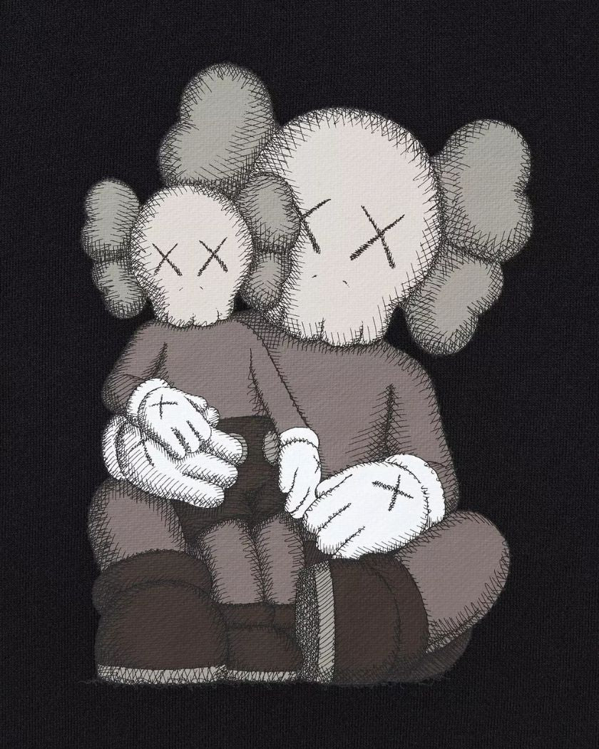 KAWS x UNIQLO Black Hoodie