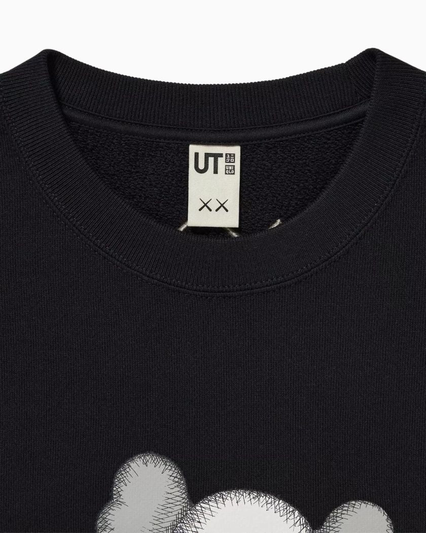KAWS x UNIQLO Black Hoodie