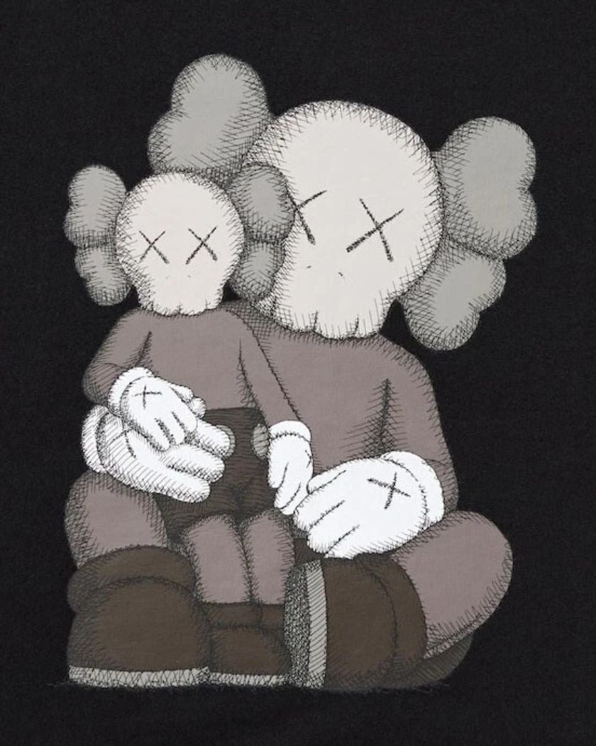 KAWS x UNIQLO UT Short Sleece Tee Black