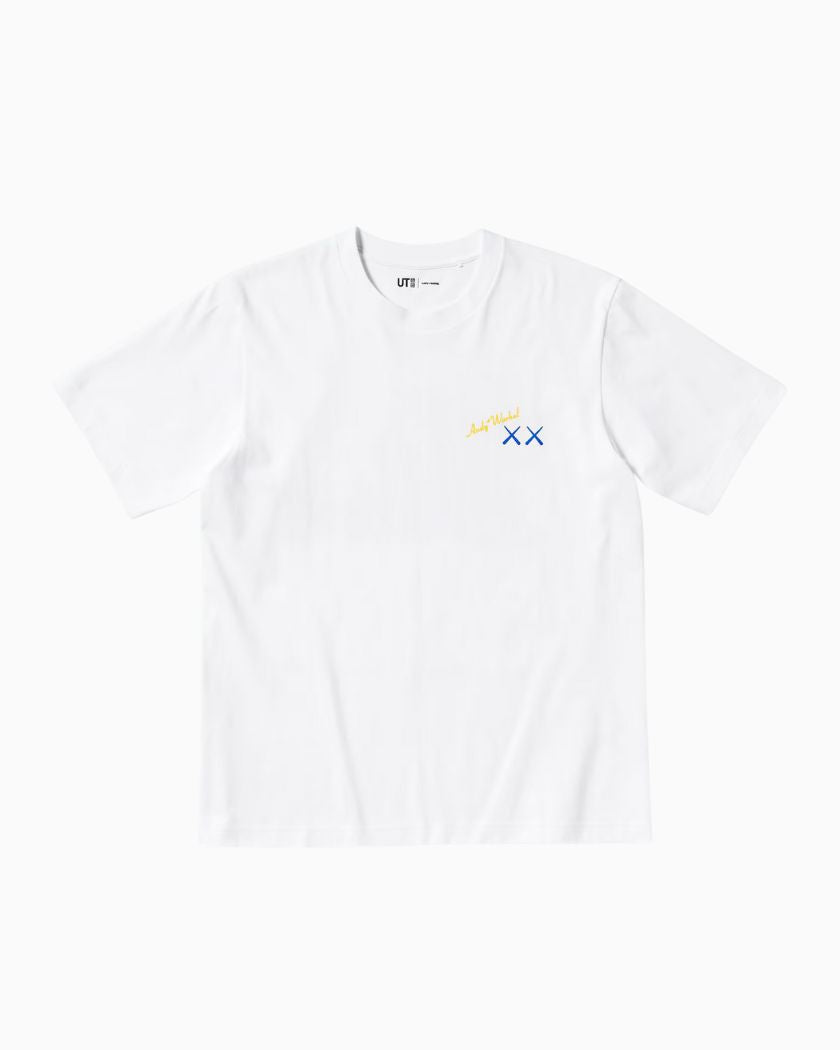 KAWS x Uniqlo Warhol UT Graphic Tee White Blue