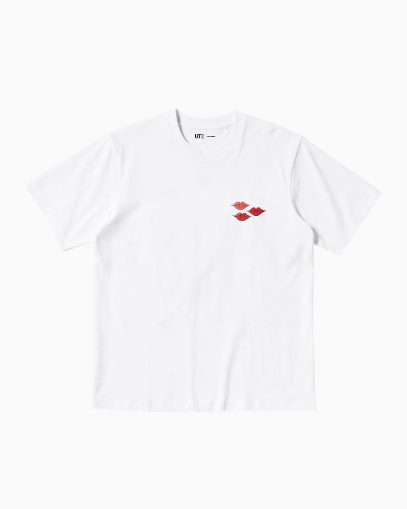 KAWS x Uniqlo Warhol UT Graphic White Pink
