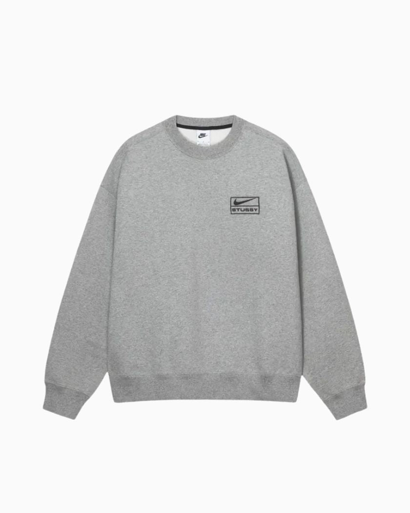Nike x Stussy Crew Fleece Grey