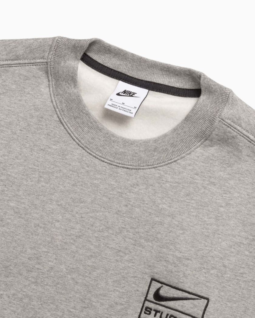 Nike x Stussy Crew Fleece Grey
