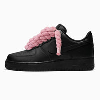 Nike Air Force 1 Rope Laces Black Pink