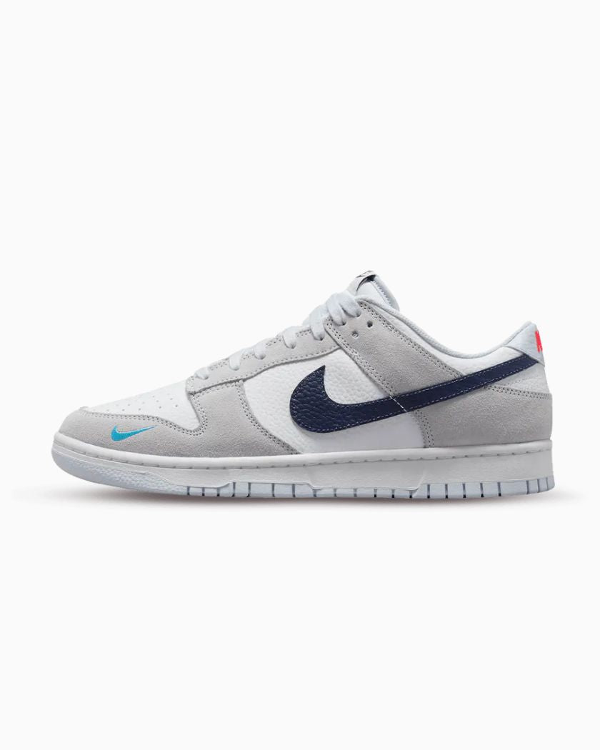 Nike Dunk Low White Grey Mini Swoosh