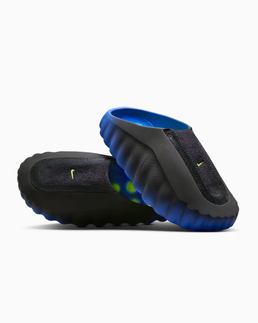 Nike Mind 001 Flyknit Slide Hyper Royal Black