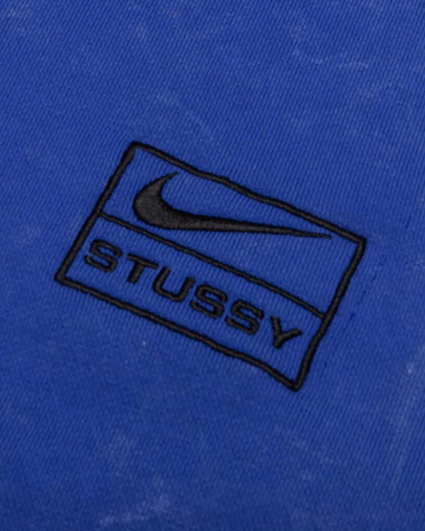 Nike x Stussy Acid Wash Crew Fleece Blue