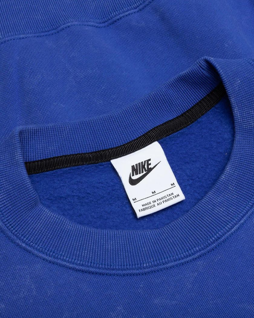 Nike x Stussy Acid Wash Crew Fleece Blue