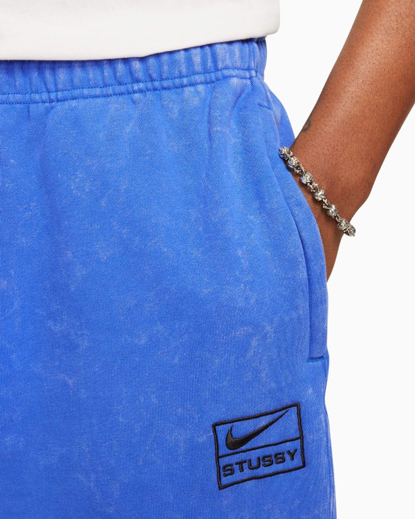 Nike x Stussy Acid Wash Sweatpants Blue