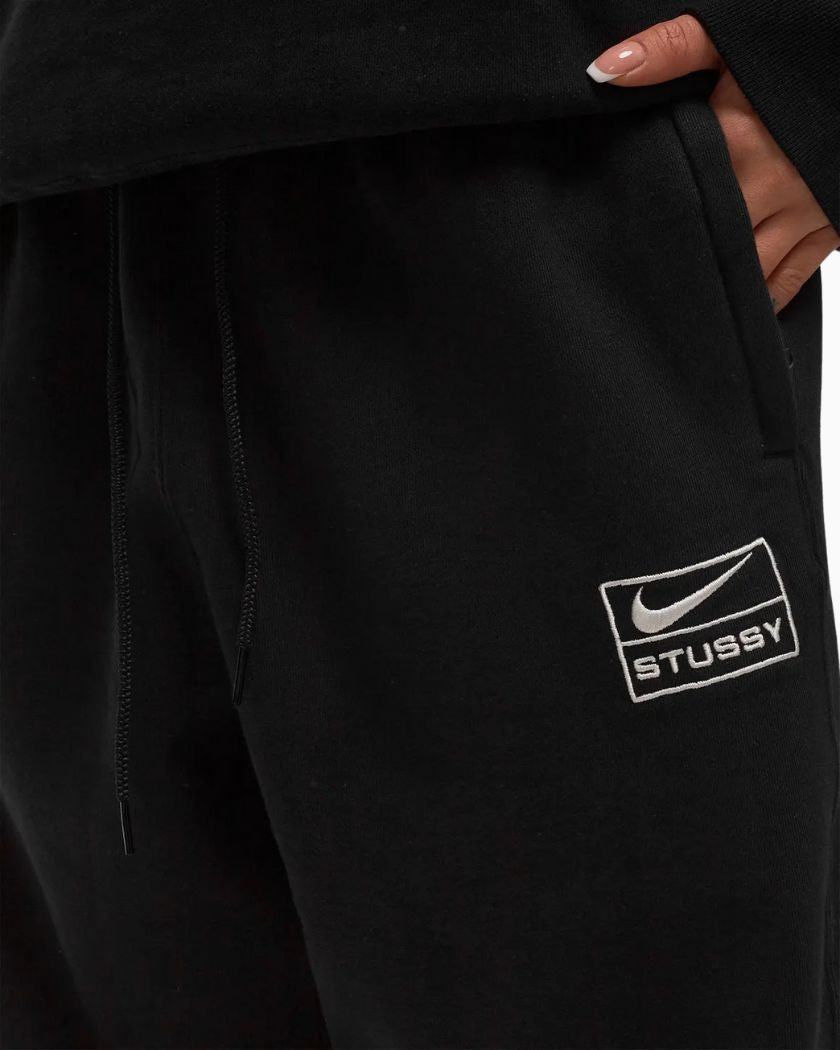 Nike x Stussy Stone Washed Fleece Sweatpants Black