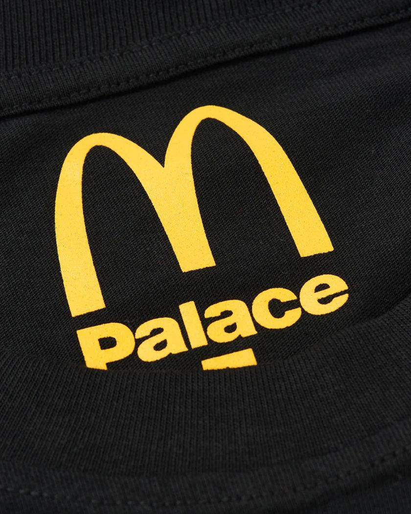 Palace x McDonald's Logo Black T-shirt
