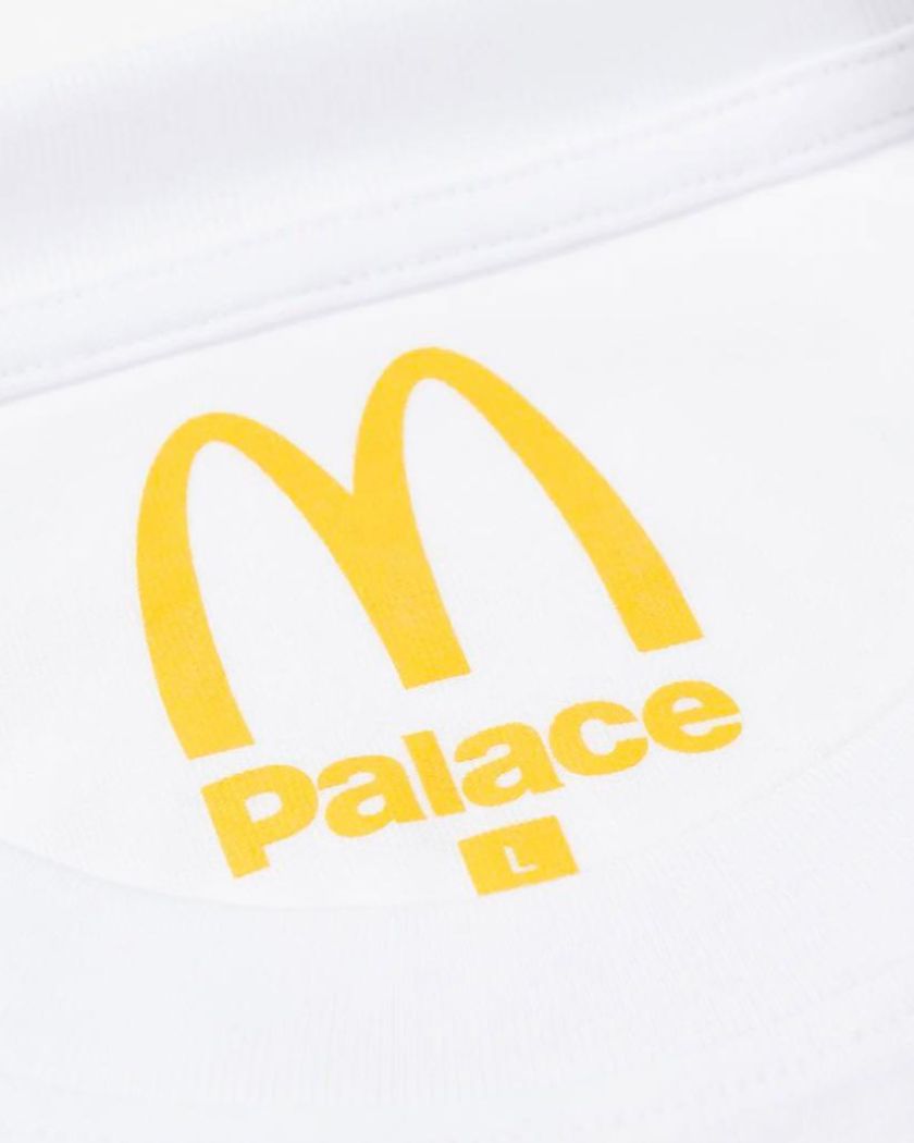 Palace x McDonald's Logo White T-shirt