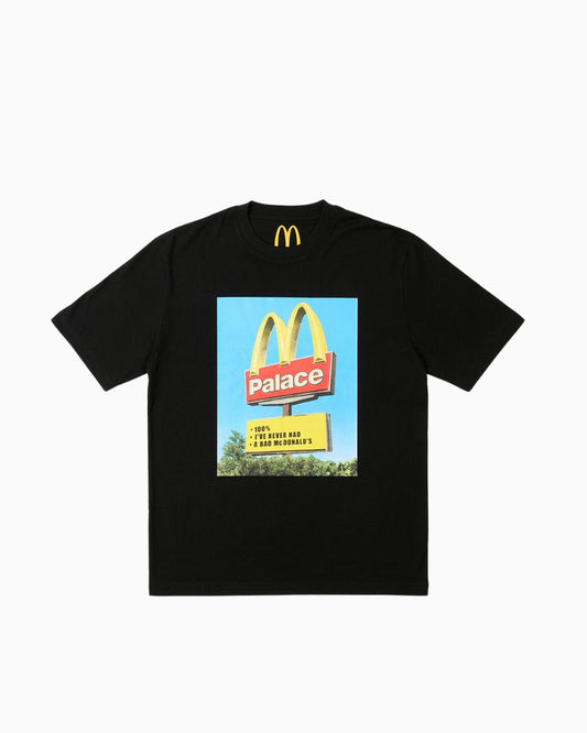 Palace x McDonald's Sign Black T-shirt